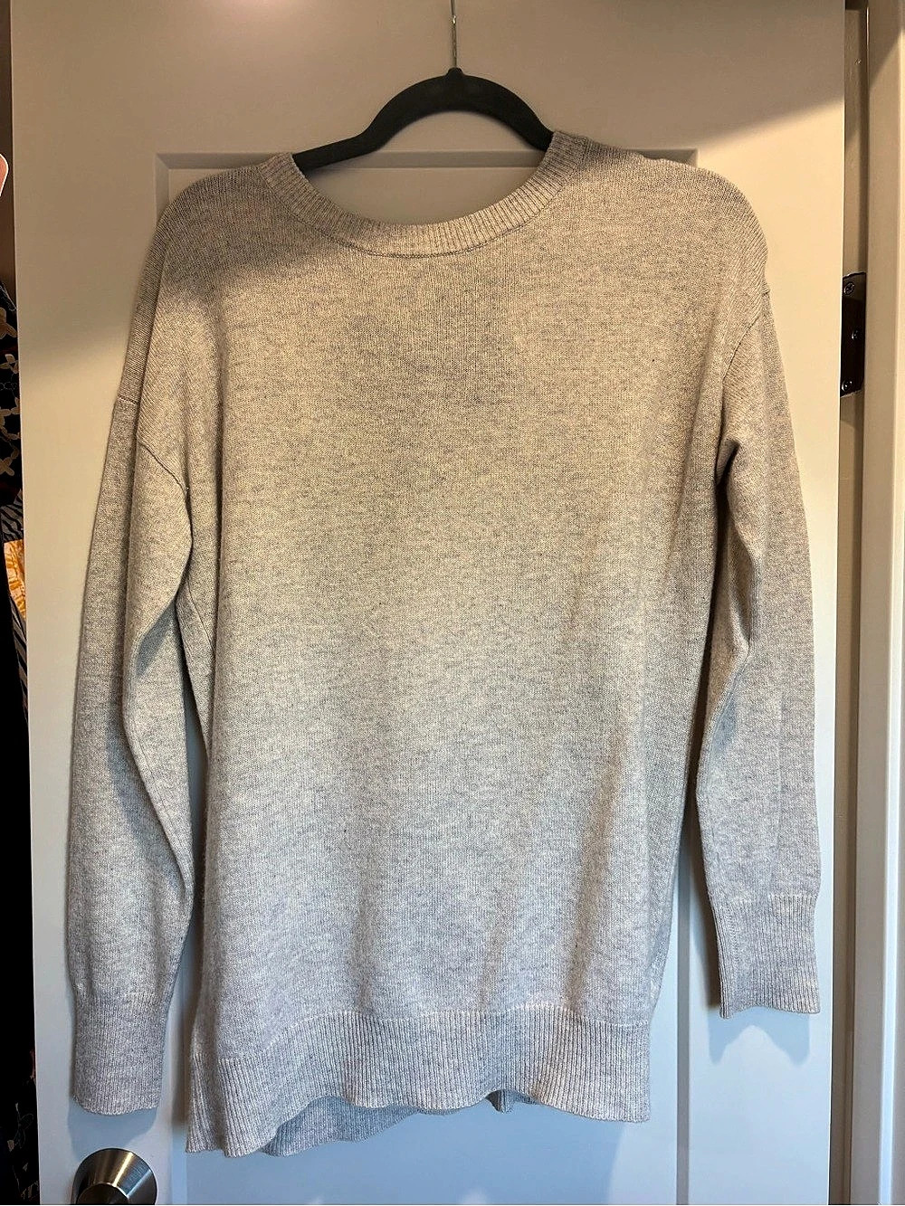 Autumn Cashmere Sweater in Gray Size Medium